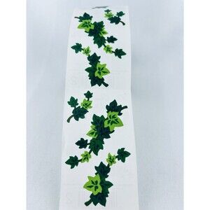 Vintage 1996 Mrs. Grossman's Sticker Roll Green Ivy 42‎ Sheets Scrapbooking